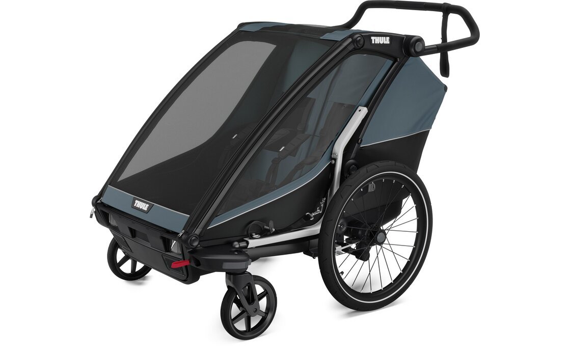 Thule Chariot Cab 2 Doppelsitzer Kinderanhänger – Dark Slate (Modell 2026)