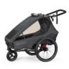 Qeridoo Kidgoo1 Kinder-Fahrradanhänger (2023) - Steel Grey - Steel Grey