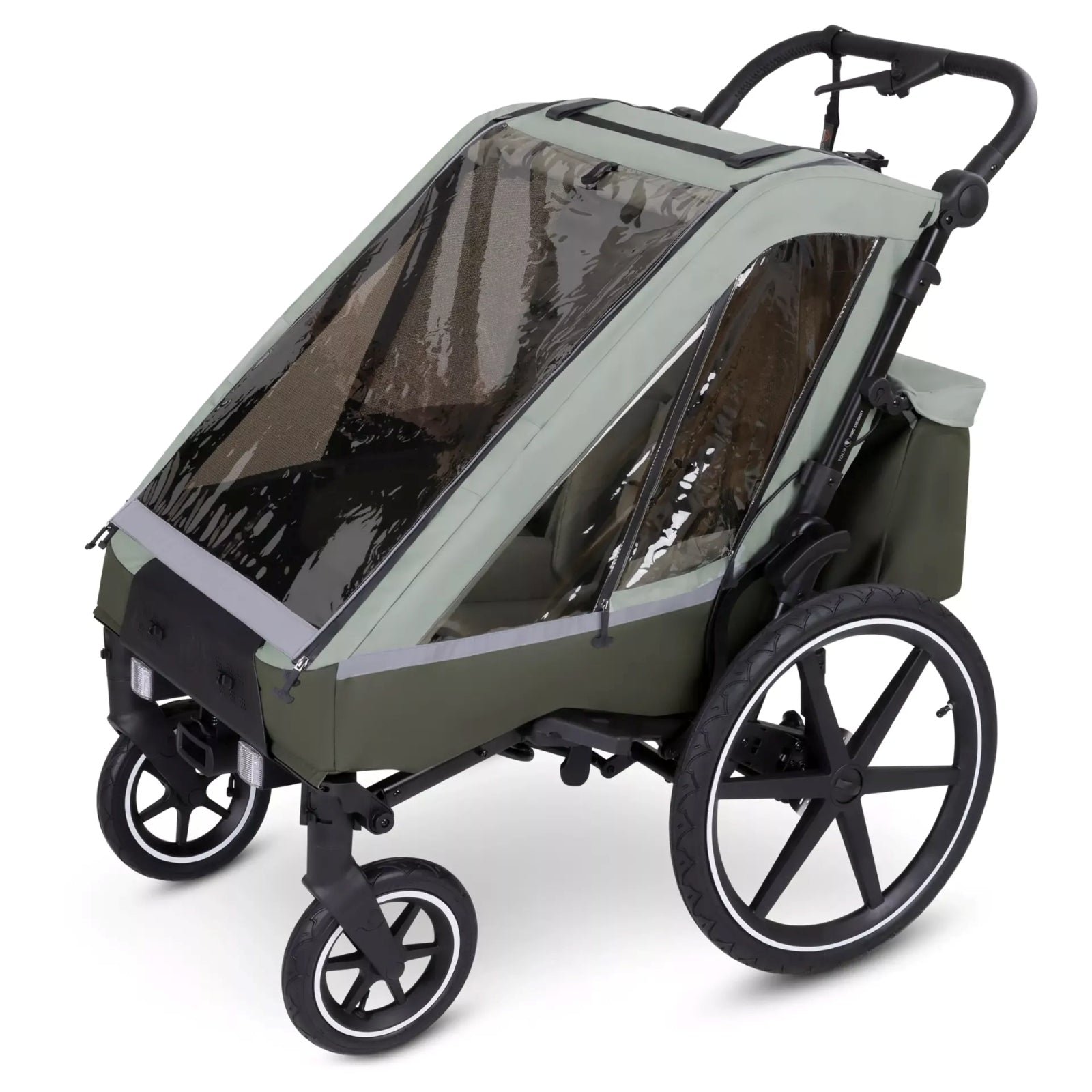 ABC Design Tour Fahrradanhänger für Kinder - Oliv - Oliv