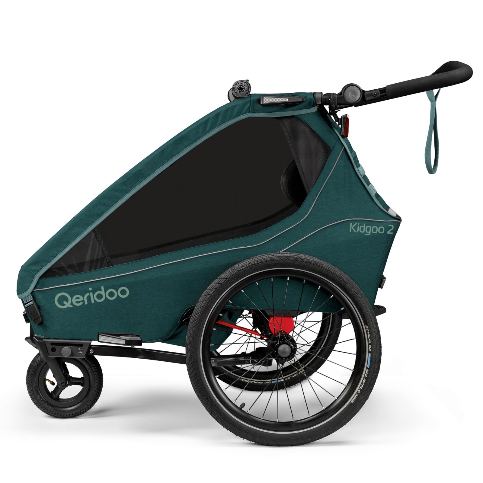 Qeridoo Kidgoo2 Fahrradanhänger für Kinder - Pacific Blue - Pacific Blue