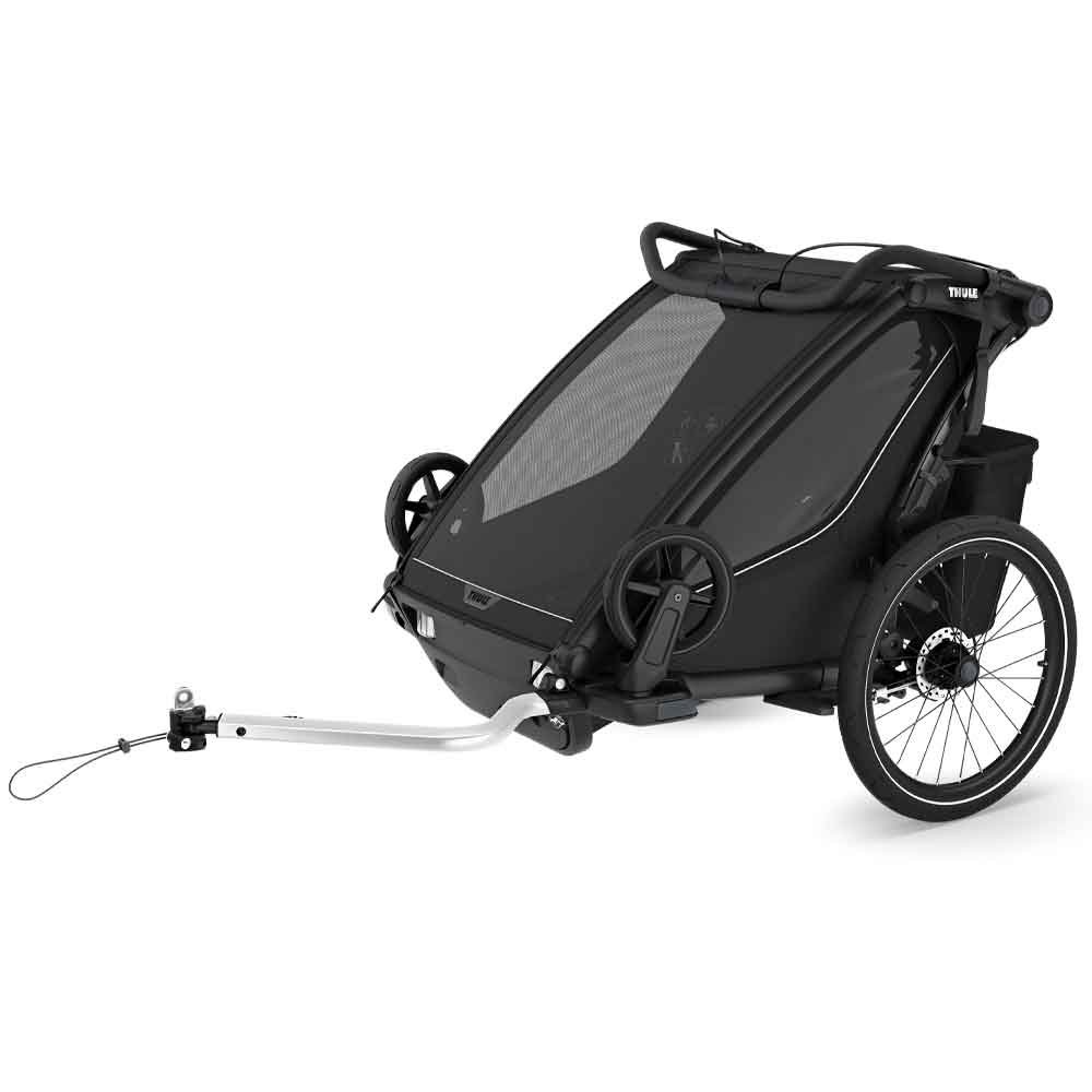 Thule Chariot Sport 2 Doppelsitzer Premium-Kinderanhänger – Schwarz (Modell 2026)
